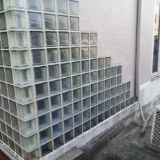 京都市左京区　Sマンション様　ガラスブロック交換工事及び、防水工事