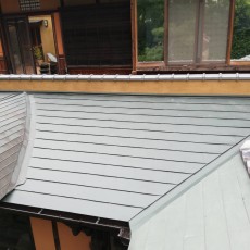 京都市上京区　R様邸　屋根上手摺壁防水工事及び、屋根改修工事